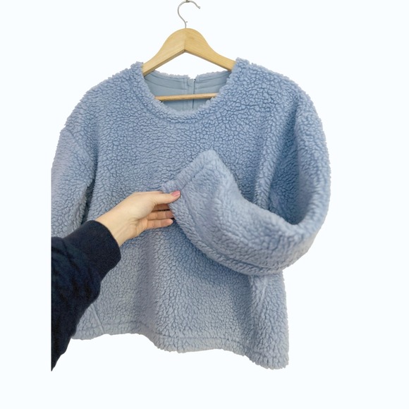 Lululemon Blue Wool Whenever Crew Size 6 - Picture 6 of 14